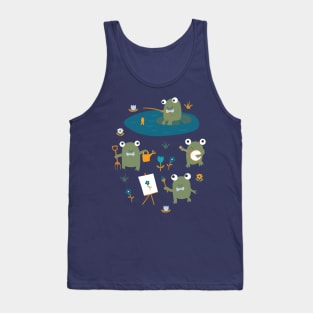 Froggy Fun - cute frogs by Cecca Designs Tank Top